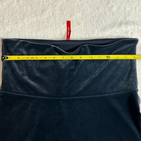 SPANX Slate Blue Velvet High-Rise Leggings Size 1X - Picture 7 of 11